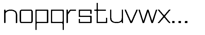 Regglid Sans Extra Light Expanded Font LOWERCASE
