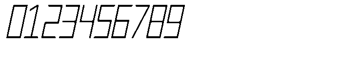 Regglid Sans Extra Light Slanted Condensed Font OTHER CHARS