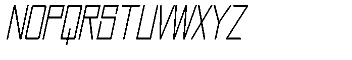 Regglid Sans Extra Light Slanted Condensed Font UPPERCASE