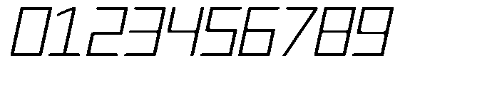 Regglid Sans Extra Light Slanted Expanded Font OTHER CHARS