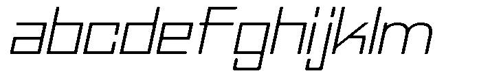 Regglid Sans Extra Light Slanted Expanded FONT