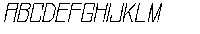 Regglid Sans Extra Light Slanted Font UPPERCASE