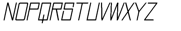 Regglid Sans Extra Light Slanted Font UPPERCASE