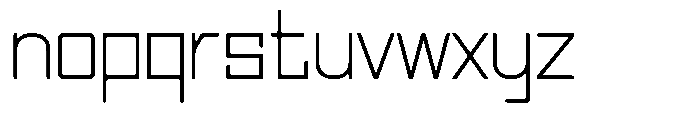 Regglid Sans Extra Light Font LOWERCASE