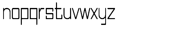 Regglid Sans Light Condensed Font LOWERCASE