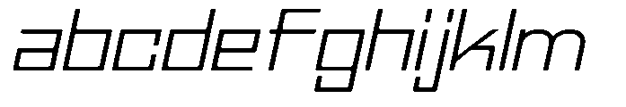 Regglid Sans Light Slanted Expanded FONT
