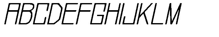 Regglid Sans Light Slanted Font UPPERCASE