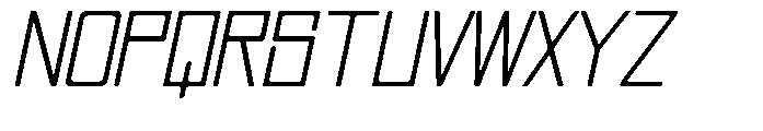 Regglid Sans Light Slanted Font UPPERCASE