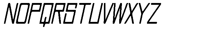 Regglid Sans Medium Slanted Condensed Font UPPERCASE