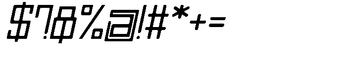 Regglid Sans Medium Slanted Font OTHER CHARS
