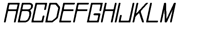 Regglid Sans Medium Slanted Font UPPERCASE