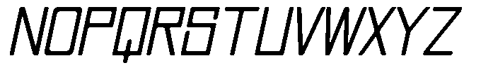 Regglid Sans Medium Slanted Font UPPERCASE