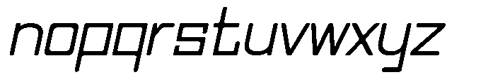 Regglid Sans Medium Slanted Font LOWERCASE