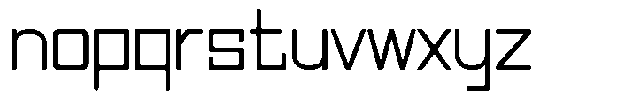 Regglid Sans Regular Font LOWERCASE