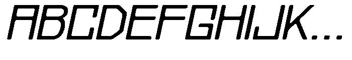Regglid Sans Semi Bold Slanted Expanded Font UPPERCASE