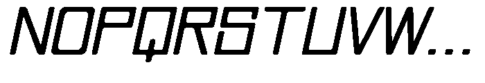 Regglid Sans Semi Bold Slanted Expanded Font UPPERCASE