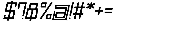 Regglid Sans Semi Bold Slanted Font OTHER CHARS
