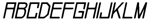 Regglid Sans Semi Bold Slanted Font UPPERCASE
