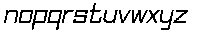 Regglid Sans Semi Bold Slanted Font LOWERCASE