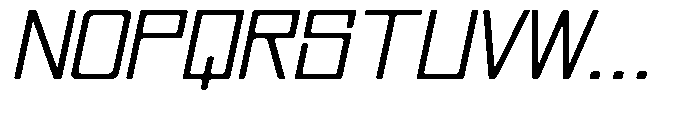 Regglid Sans Slanted Expanded Font UPPERCASE
