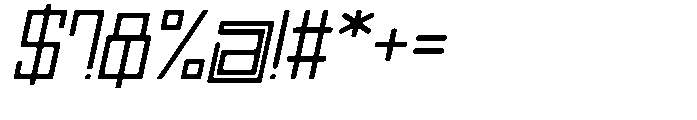 Regglid Sans Slanted Font OTHER CHARS