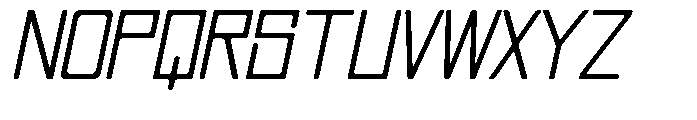 Regglid Sans Slanted Font UPPERCASE