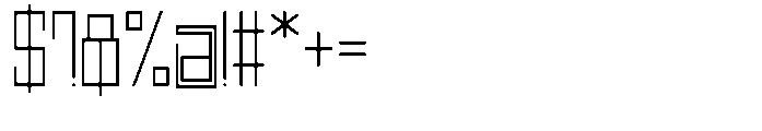 Regglid Sans Thin Condensed Font OTHER CHARS