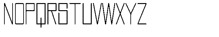 Regglid Sans Thin Condensed Font UPPERCASE