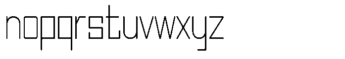 Regglid Sans Thin Condensed Font LOWERCASE