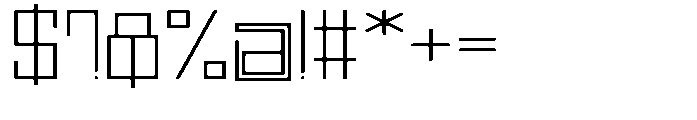 Regglid Sans Thin Expanded Font OTHER CHARS