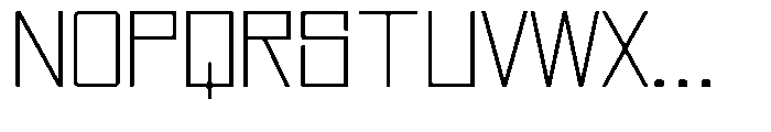 Regglid Sans Thin Expanded Font UPPERCASE