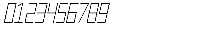 Regglid Sans Thin Slanted Condensed Font OTHER CHARS