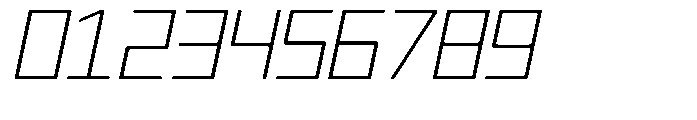 Regglid Sans Thin Slanted Expanded Font OTHER CHARS