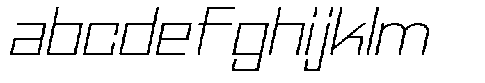 Regglid Sans Thin Slanted Expanded FONT