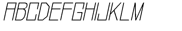 Regglid Sans Thin Slanted Font UPPERCASE