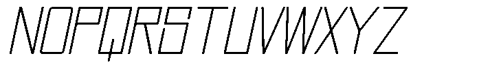Regglid Sans Thin Slanted Font UPPERCASE