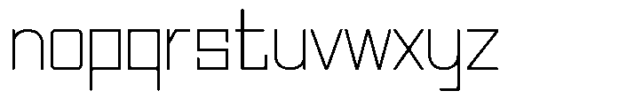 Regglid Sans Thin Font LOWERCASE