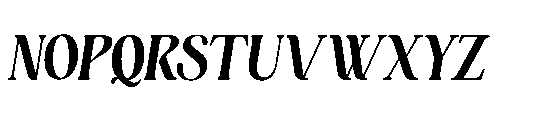 Regilla Italic Font UPPERCASE