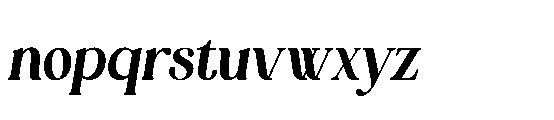 Regilla Italic Font LOWERCASE