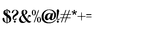 Regilla Regular Font OTHER CHARS