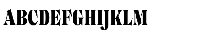 Regional Black Condensed Font UPPERCASE