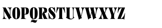 Regional Black Condensed Font UPPERCASE