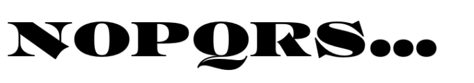Regional Black Expanded Font UPPERCASE