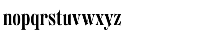 Regional Bold Condensed Font LOWERCASE