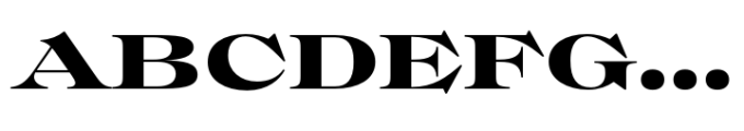 Regional Bold Expanded Font UPPERCASE