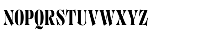 Regional Extra Bold Condensed Font UPPERCASE