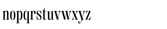 Regional Medium Condensed Font LOWERCASE