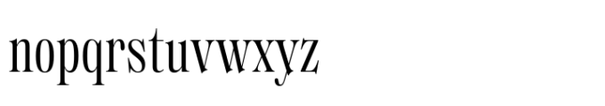 Regional Regular Condensed Font LOWERCASE