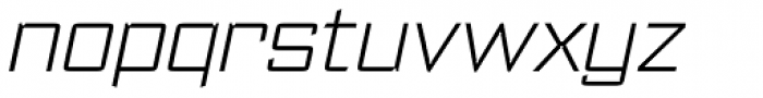 Register ExtraLight Italic Font LOWERCASE