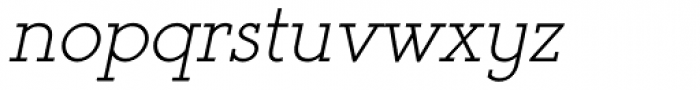 Register Serif BTN Oblique Font LOWERCASE